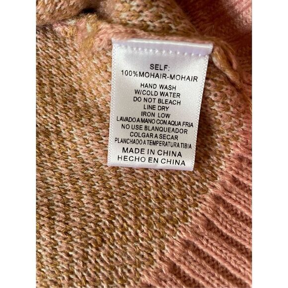 &MERCI 100% mohair animal print sweater. S - Picture 4 of 8